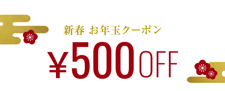 新春 お年玉クーポン ¥500OFF